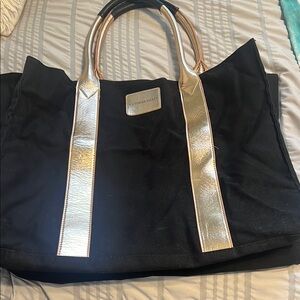 Victoria's Secret Black and Gold Elegant Tote